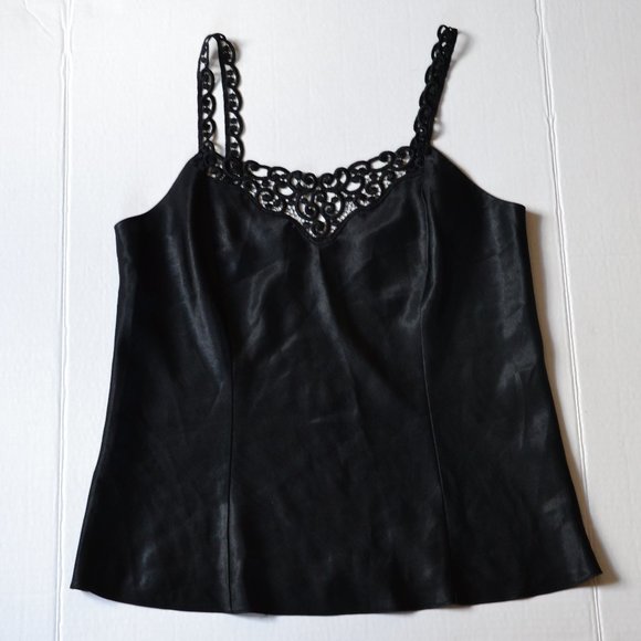 Marks & Spencer Black Camisole with lace detail - Picture 1 of 5